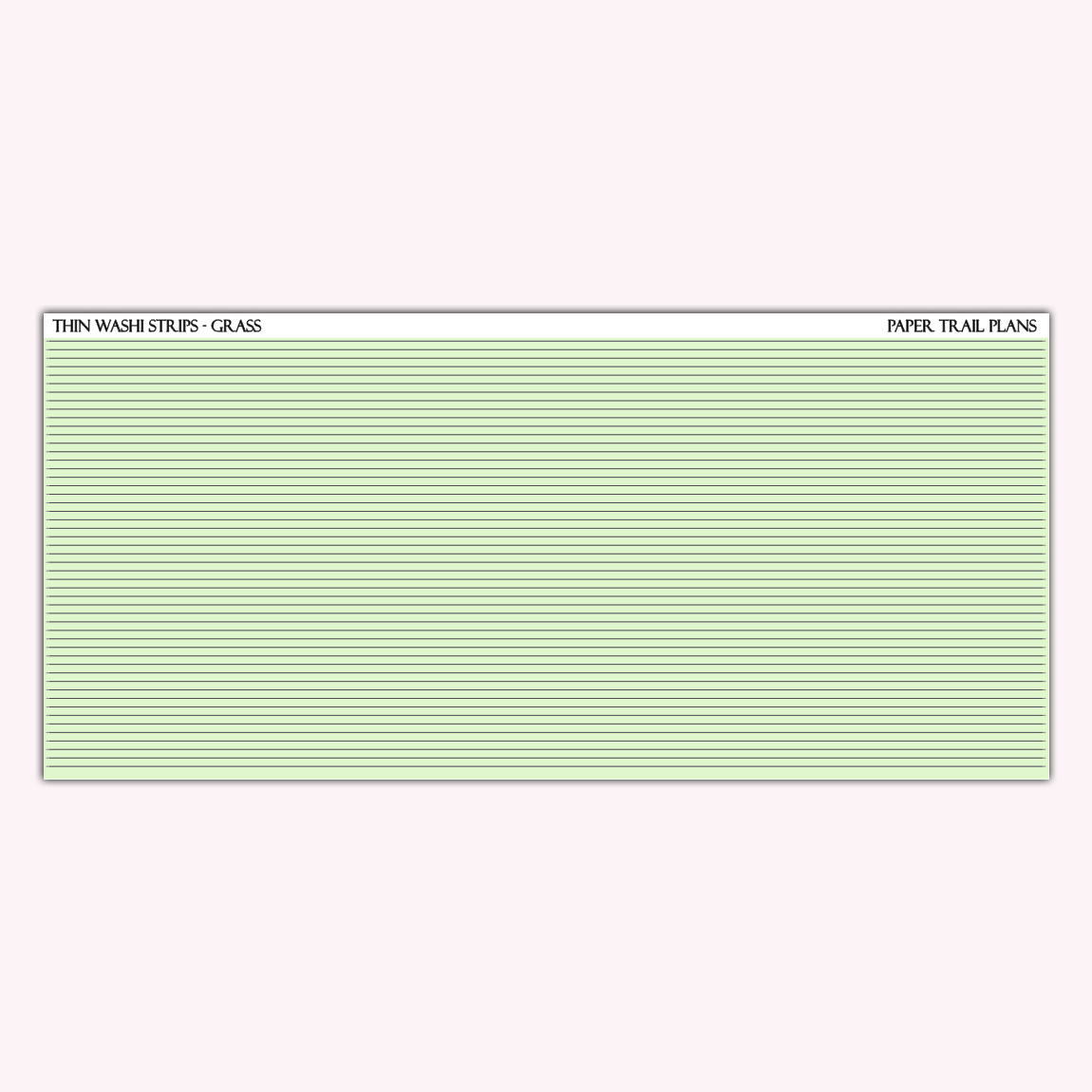 Thin Washi Strips - Spring Palette