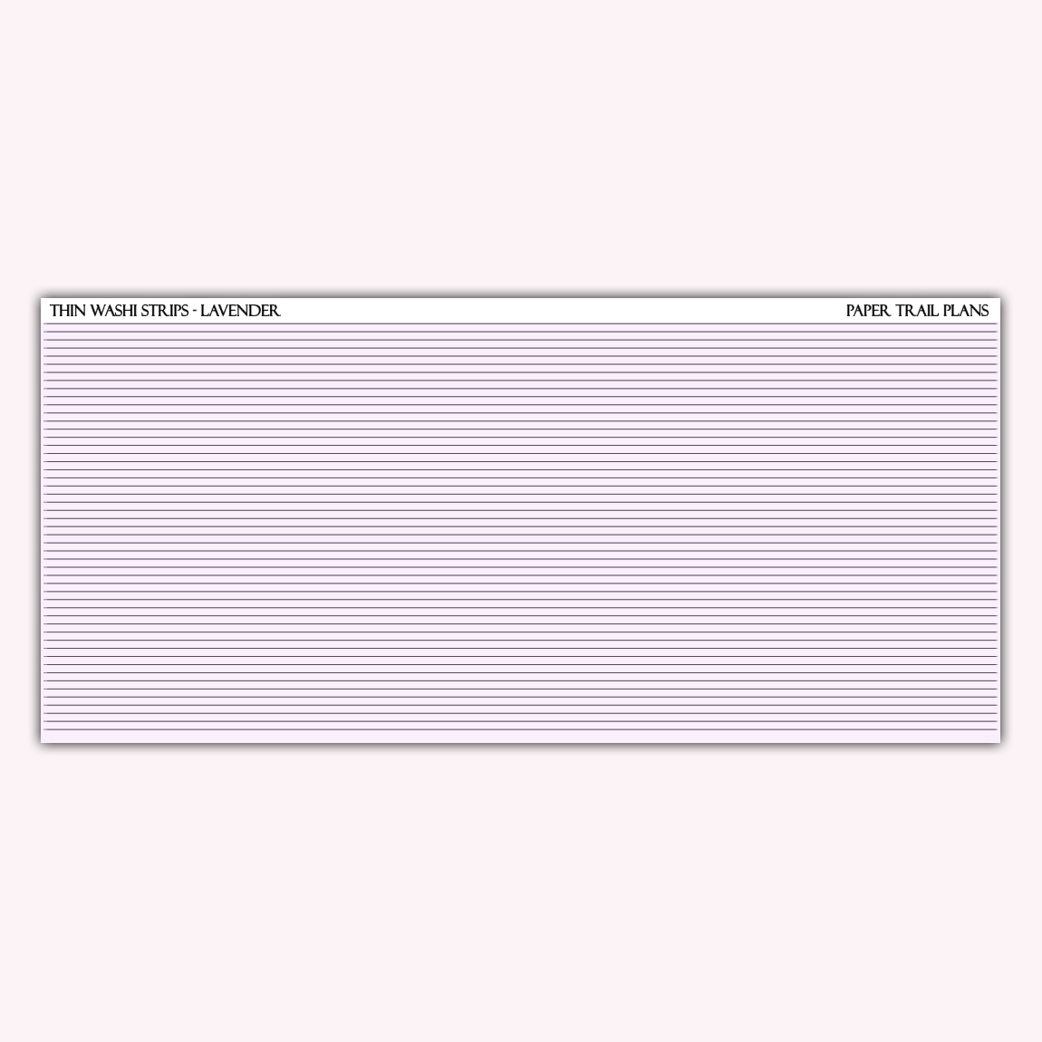 Thin Washi Strips