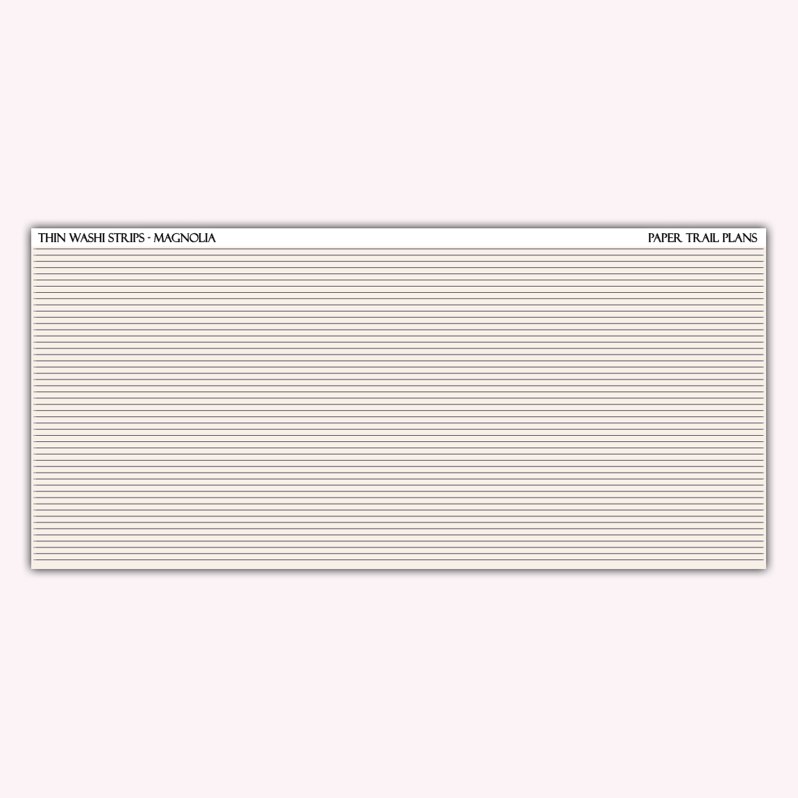 Thin Washi Strips