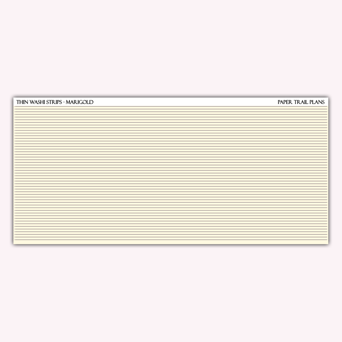 Thin Washi Strips