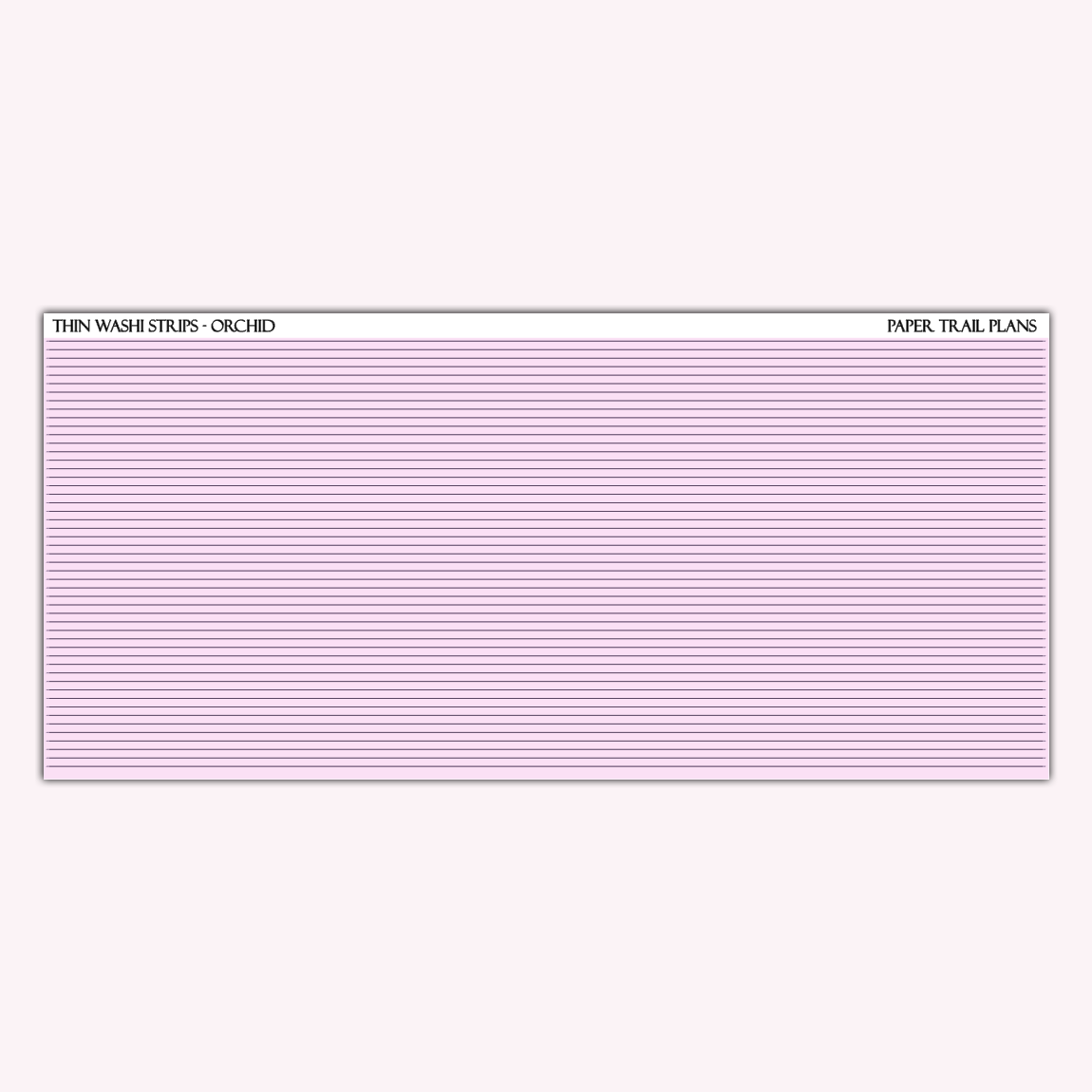 Thin Washi Strips - Spring Palette