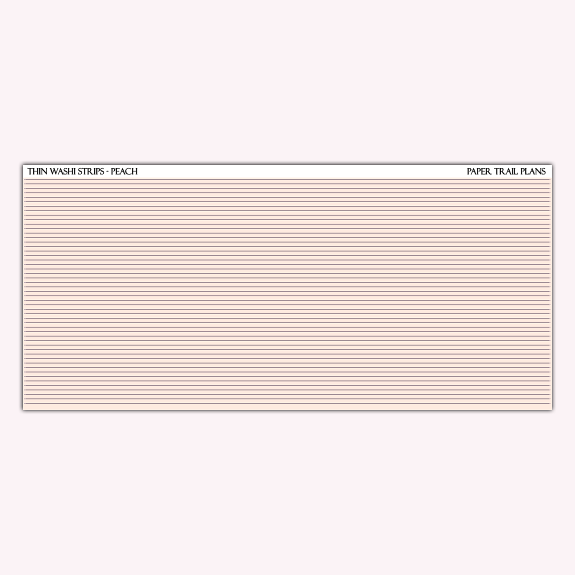 Thin Washi Strips - Spring Palette