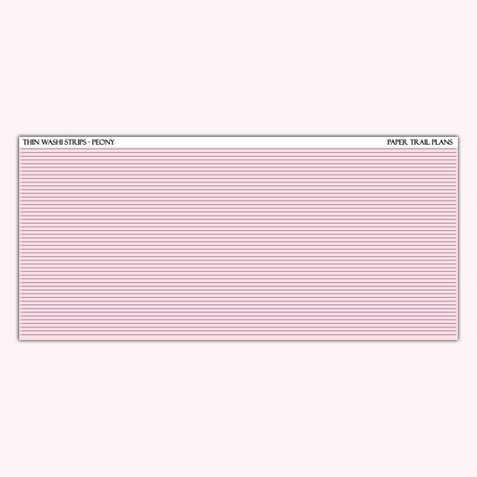 Thin Washi Strips - Spring Palette