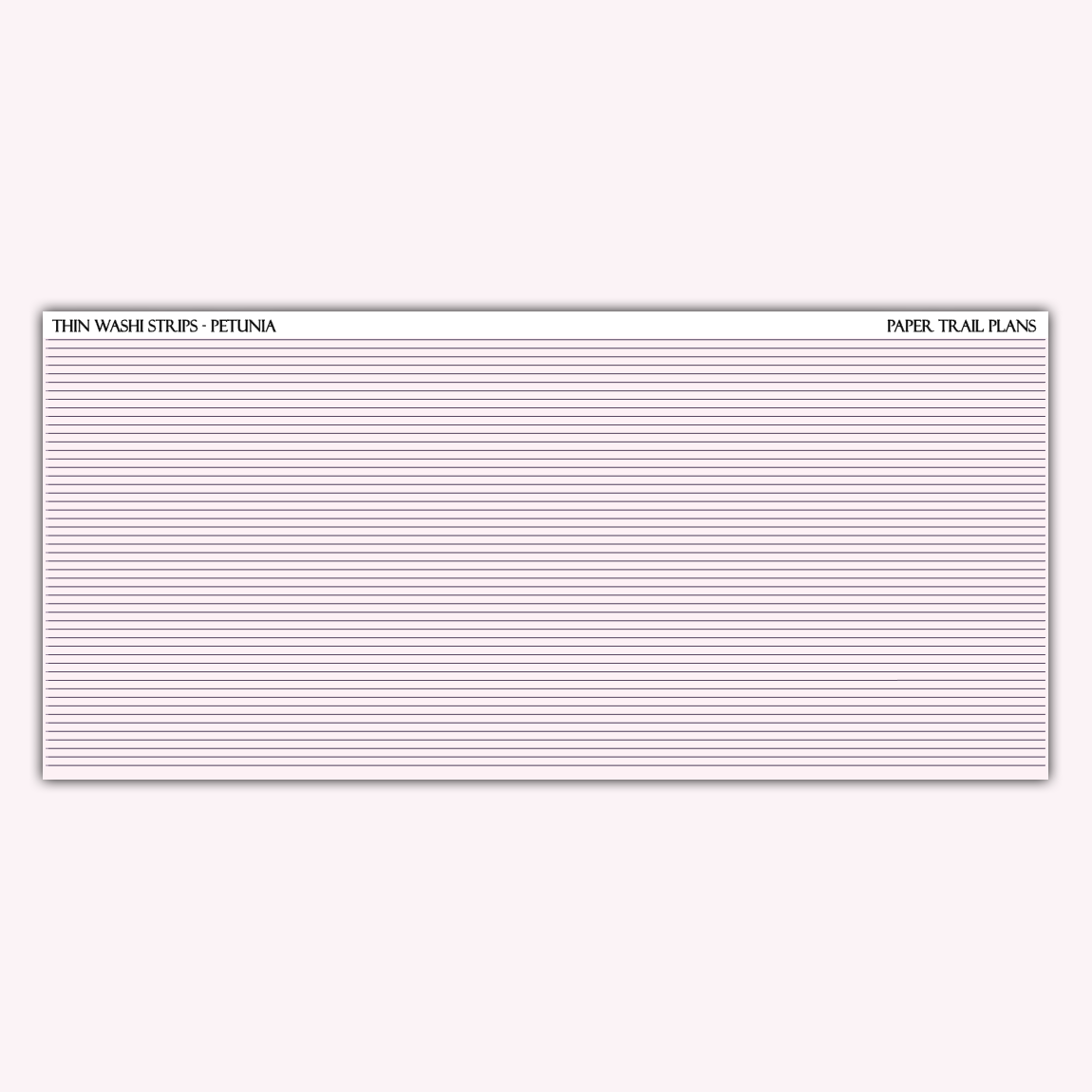 Thin Washi Strips