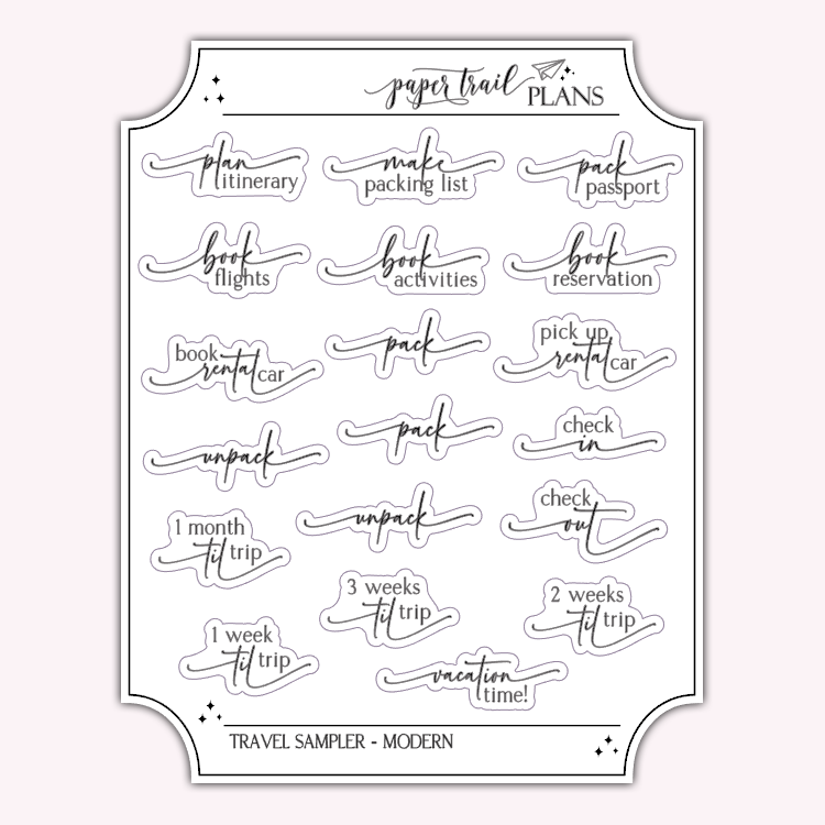 Travel Sampler - Modern