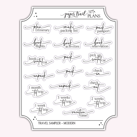 Travel Sampler - Modern