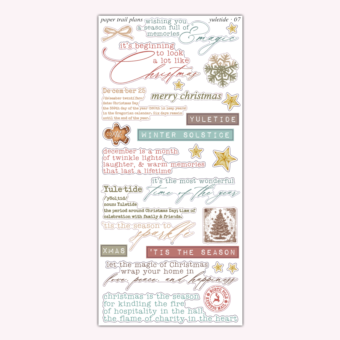 Yuletide Journaling Collection