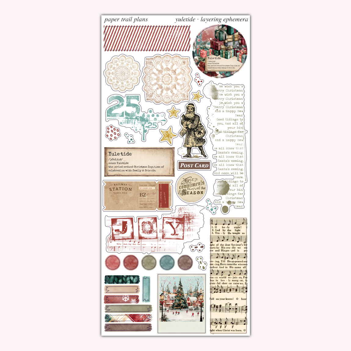 Yuletide - Layering Ephemera