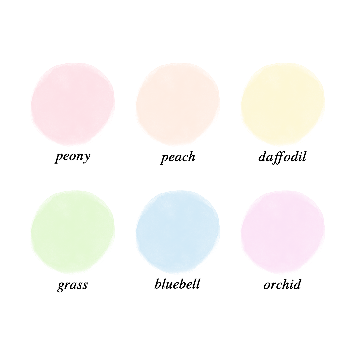 Full Sheet Colorwashes - Spring Palette