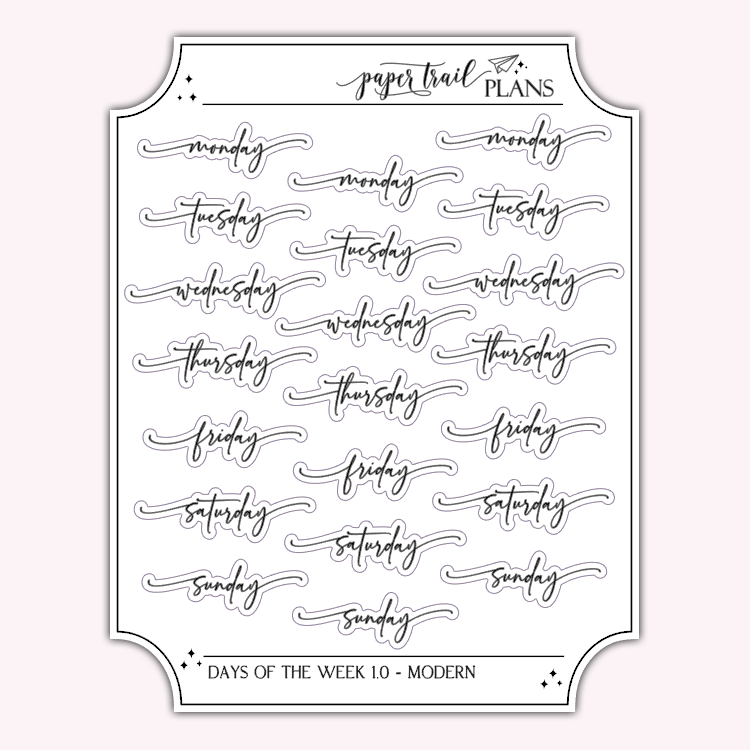 Days of the Week 1.0 - Modern