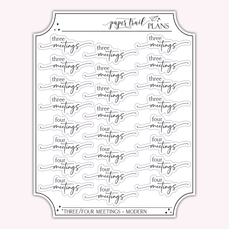 Meetings - Three/Four - Modern