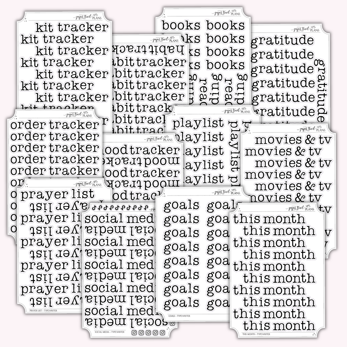 Split Page Script Label Scripts – Paper Trail Plans