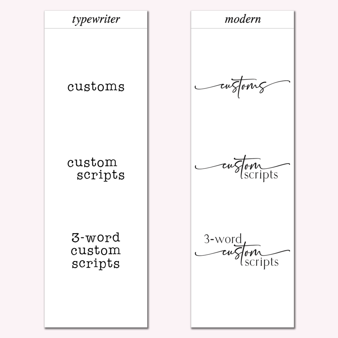 Custom Scripts for Deena - Modern