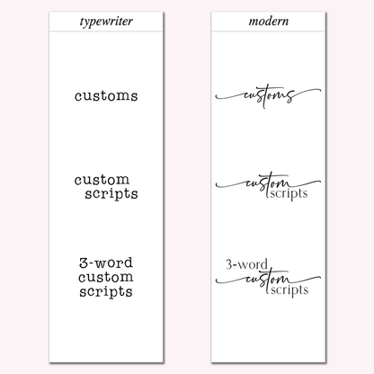 Custom Scripts for Deena - Modern