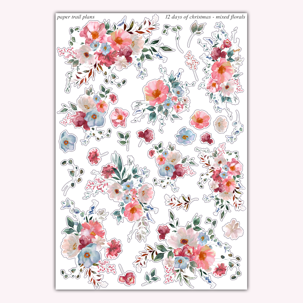 12 Days of Christmas - Mixed Florals