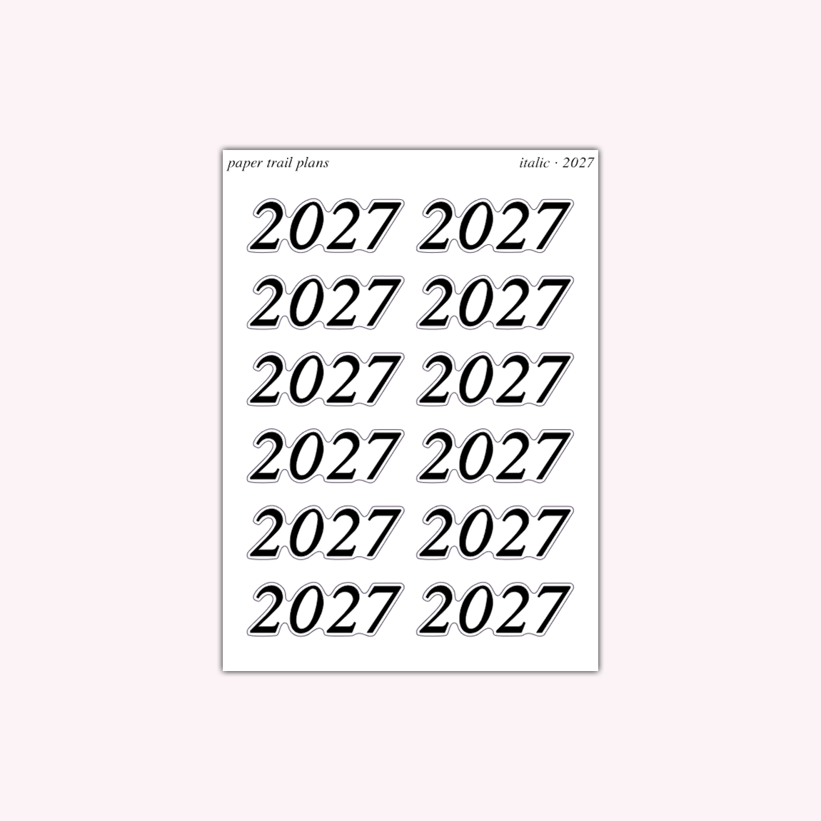 2027 - Italic