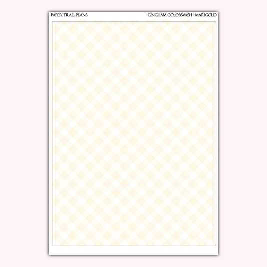 Full Sheet Gingham Colorwashes