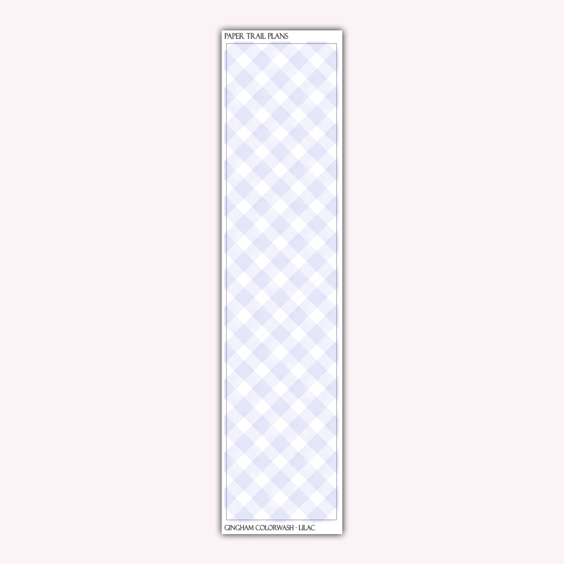 Gingham Sidebar Colorwashes *NEW WASHI PAPER OPTION!*