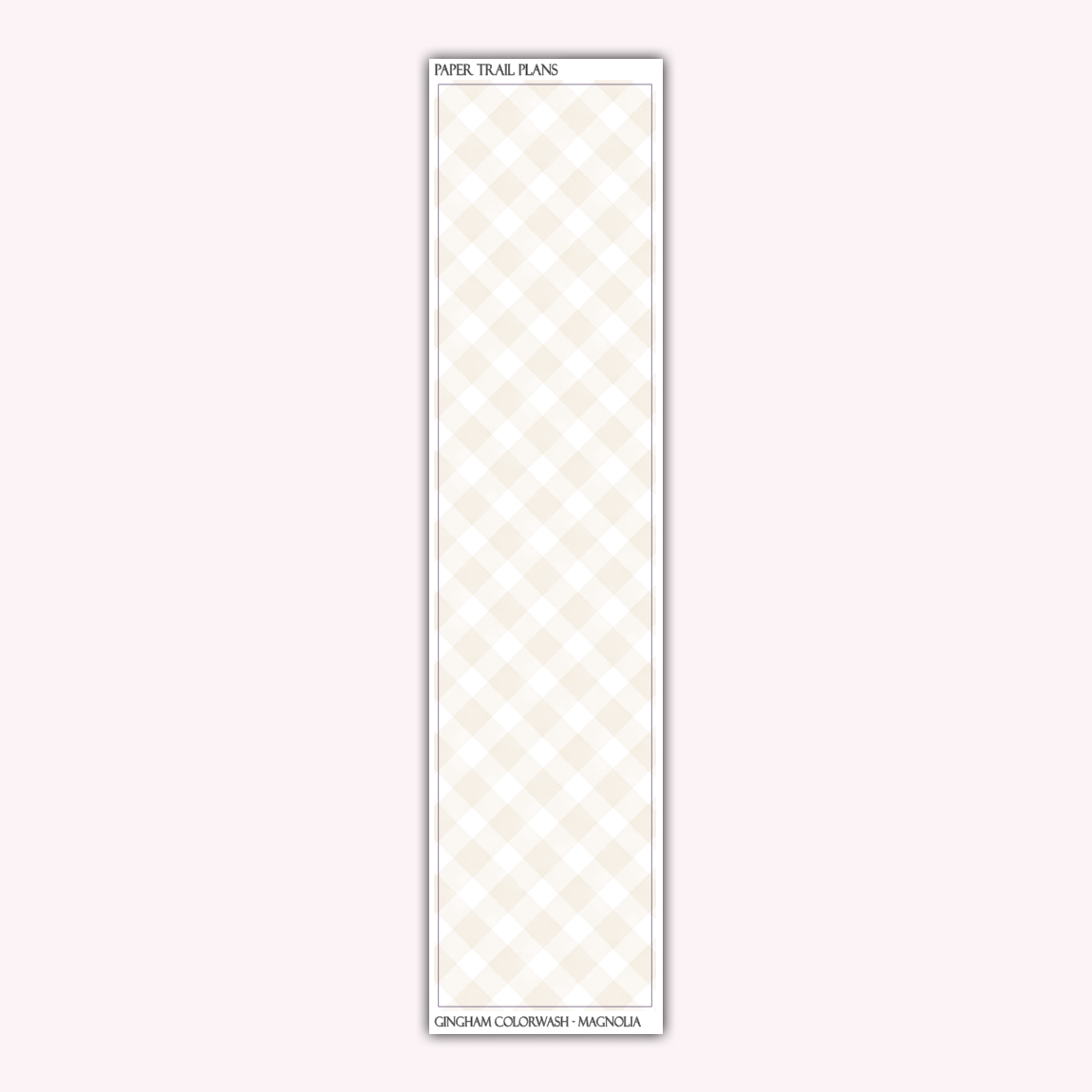 Gingham Sidebar Colorwashes *NEW WASHI PAPER OPTION!*