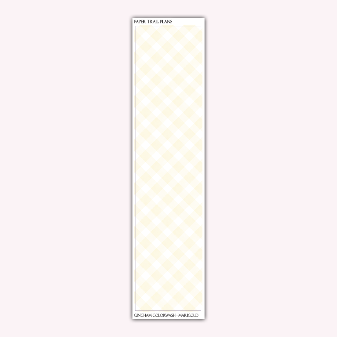 Gingham Sidebar Colorwashes *NEW WASHI PAPER OPTION!*