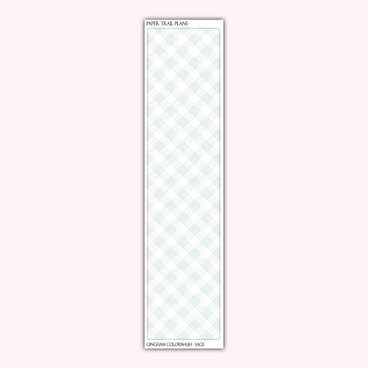 Gingham Sidebar Colorwashes *NEW WASHI PAPER OPTION!*