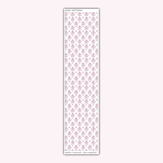 Sidebar Colorwash - Fleur de Lis (Unfoiled)