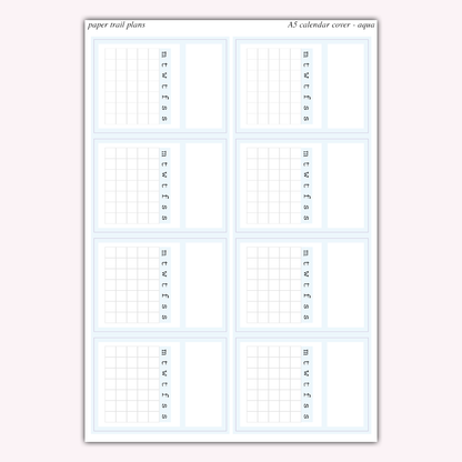 A5 Calendar Covers