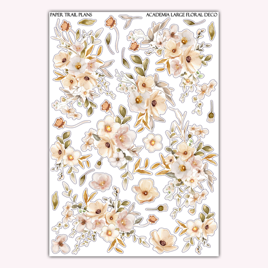 Academia Large Floral Deco Sheet