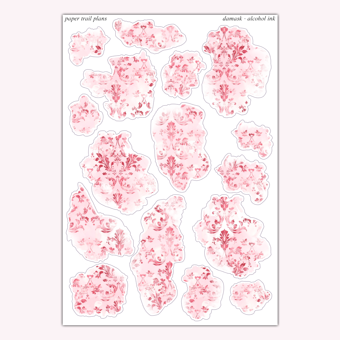 Alcohol Ink - Damask