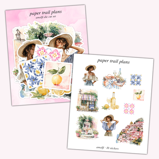 Amalfi Die Cut Sticker Set