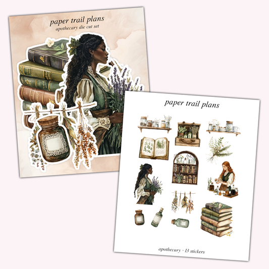 Apothecary Die Cut Sticker Set