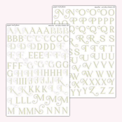 Art Deco Letters - Summer 26' Palette