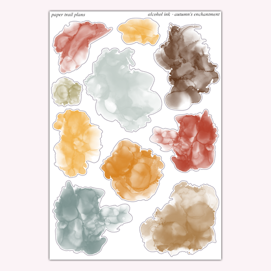 Autumn's Enchantment - Alcohol Ink