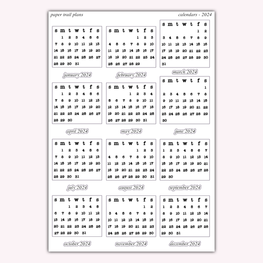 Foiled Calendars - 2024