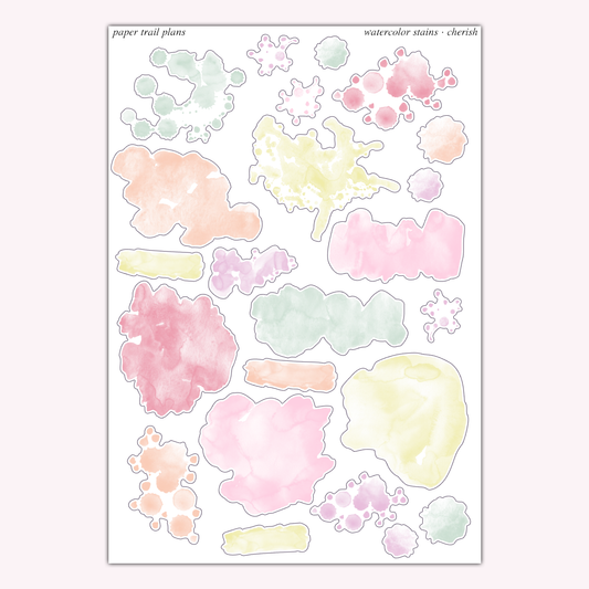 Cherish - Watercolor Stains