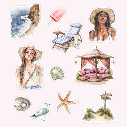 Coast Die Cut Sticker Set