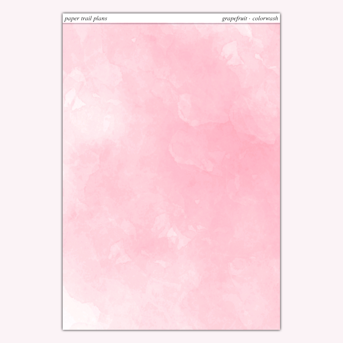 Full Sheet Colorwashes - Summer '26 Palette