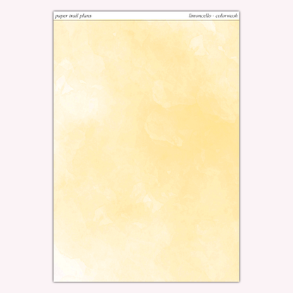 Full Sheet Colorwashes - Summer '26 Palette