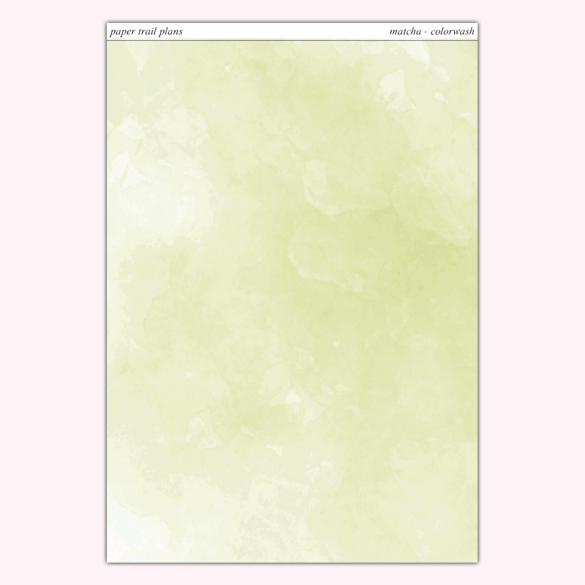 Full Sheet Colorwashes - Summer '26 Palette