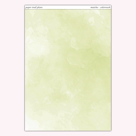Full Sheet Colorwashes - Summer '26 Palette