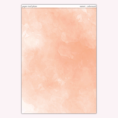 Full Sheet Colorwashes - Summer '26 Palette