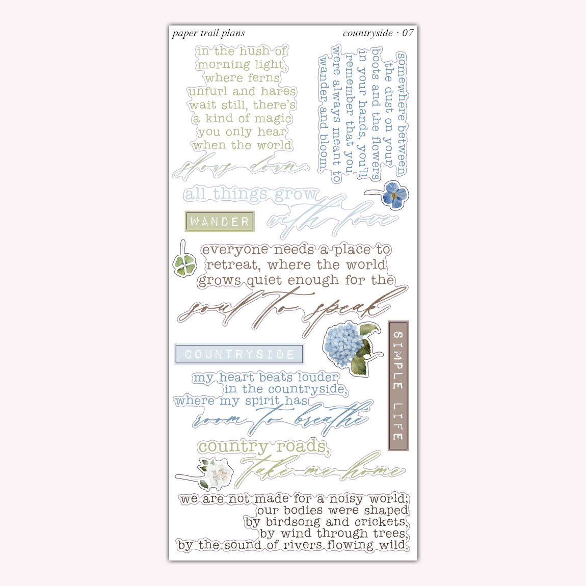 Countryside Journaling Collection