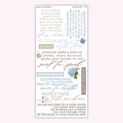 Countryside Journaling Collection