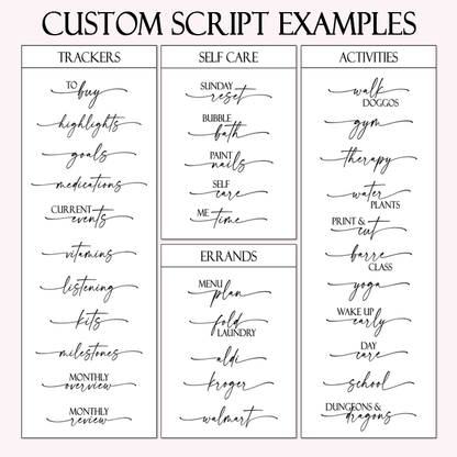 Custom Scripts for Makayla - Modern