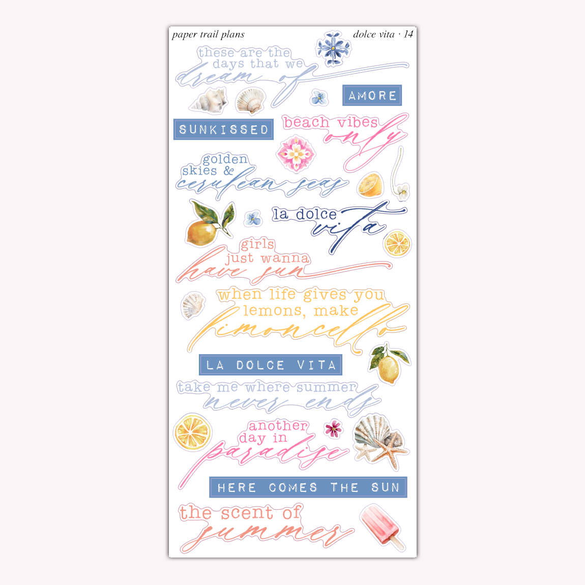 Dolce Vita Journaling Collection