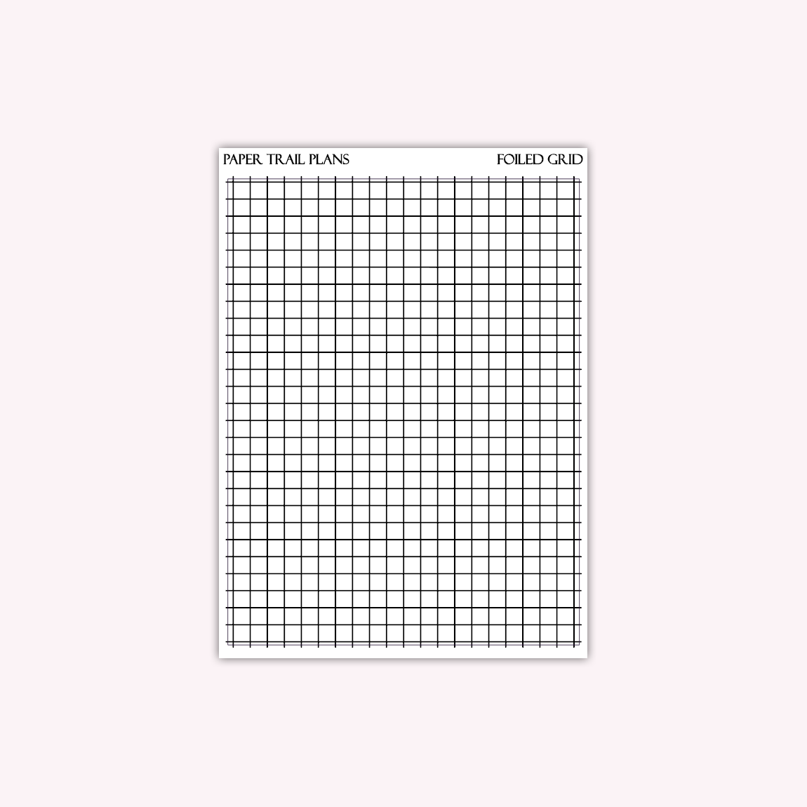 Washi Paper - Foiled Grid