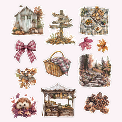 Gather Die Cut Sticker Set