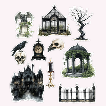 Gothic Die Cut Sticker Set