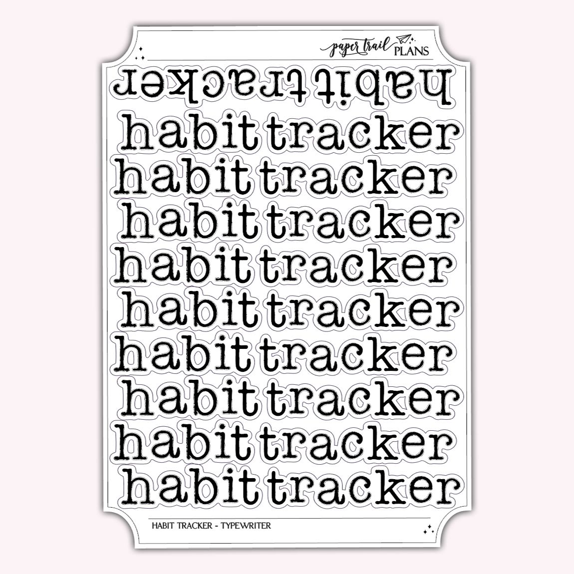 Habit Tracker - Typewriter