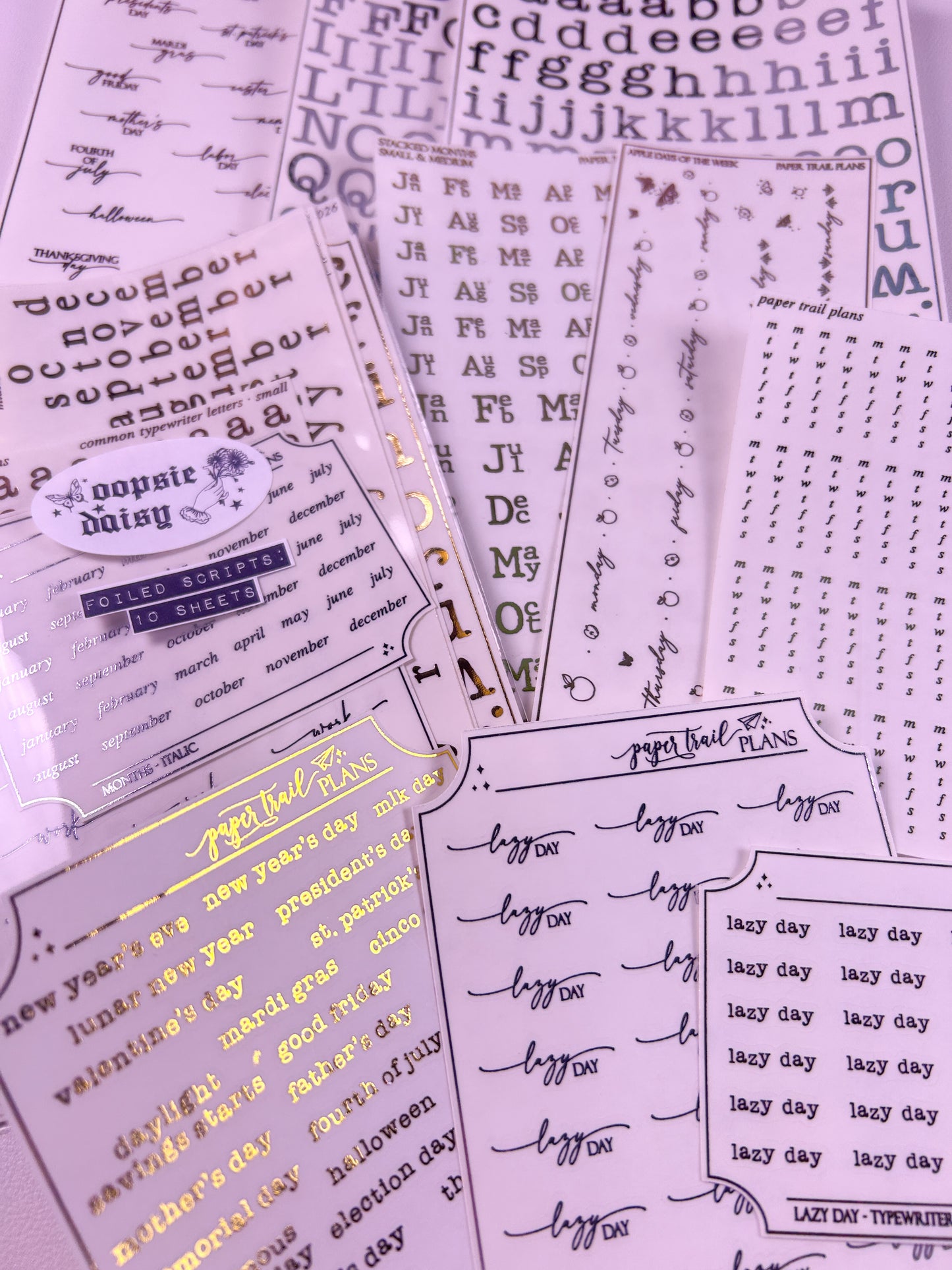 Oopsie Daisy - Scripts (Foiled)
